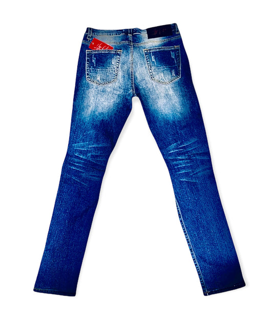 D"Stressed Ripped Denim