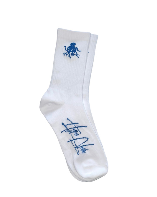 "Blue" Hypenova Mid Crew Socks